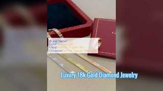Veri gioielli personalizzati di lusso con bracciale in oro 18 carati