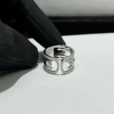 18k Gold Engagement AU750 Gold Move Ring Real Diamond Quality Gold Jewelry