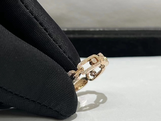 AU750 Gold jewelry rose gold diamond ring brand jewelry 18 k gold rings