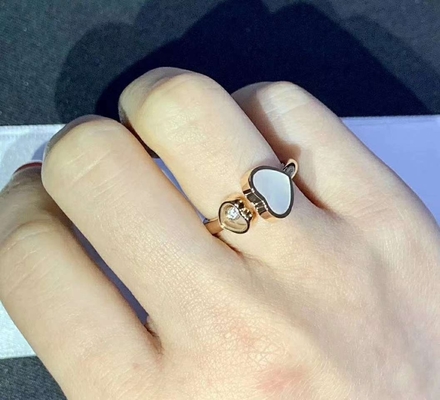 high brand jewelry 18K rose Gold Diamond Vintage Ring Jewelry manufacturer