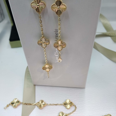 18k Gold Chain Custom Brand Jewelry Vintage  necklace, 10 motifs  For Women