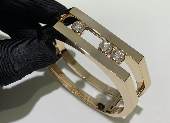 0.9CT Luxury Diamond Jewelry Diamonds AU750 Gold Gold Bracelet Fine Jewelry