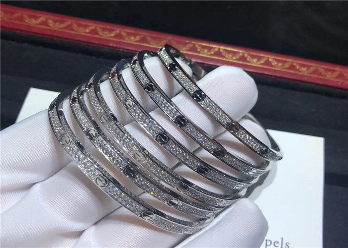 Brand De Love Bracelet N6710617 Solid 18K White Gold Brand Love Bracelet luxury jewelry factory