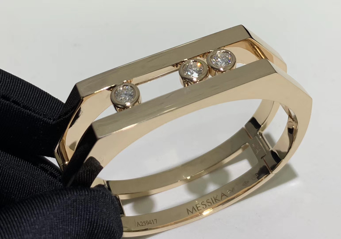 0.9CT Luxury Diamond Jewelry Diamonds AU750 Gold Gold Bracelet Fine Jewelry