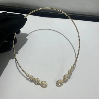 Gioielli arabi Colletto d'oro 18 carati Colletto di serpente a misura