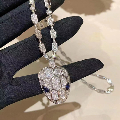 Collare d'oro su misura da 18 carati Donna Gioielli in oro massello Pendente in oro massello