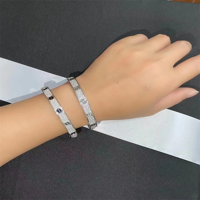 Braccialetto su ordinazione di amore di Brand White Gold Bracelet Brand dei gioielli con i diamanti