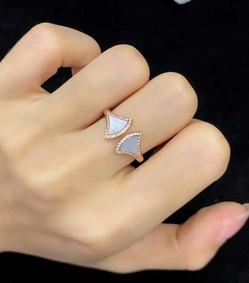 Di lusso di alta qualità 18K oro anello di diamante gioielli personalizzati divas anello da sogno