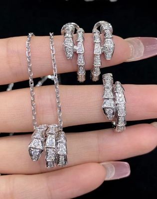 Gioielli di alta performance di lusso di marca diamante gemma ovale con finitura lucidata