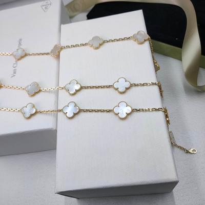 Alhambra Vca Bracelet Per Gioielli Personalizzati Italian 18k Gold Gioielli all'Ingrosso