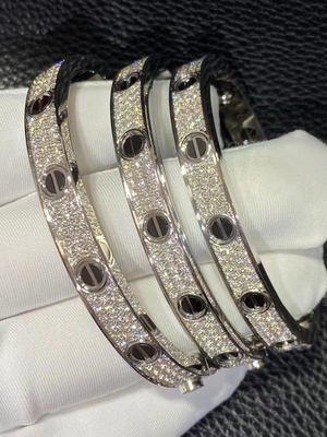 Brand De Love Bracelet N6032417 Fidanzata lusso Gioielli Diamanti Gioielli Amore Bracelet 18k Oro Bianco