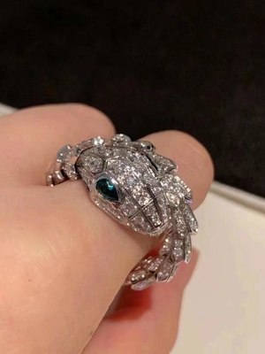 ISO9001 Vvs Diamante 18K Oro Anello Diamante Gioielli di lusso
